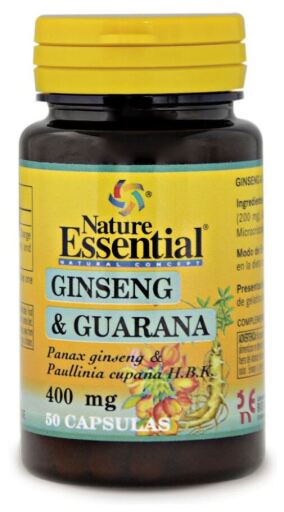 Ginseng &amp; Guarana 400 Mg. 50 Capsules