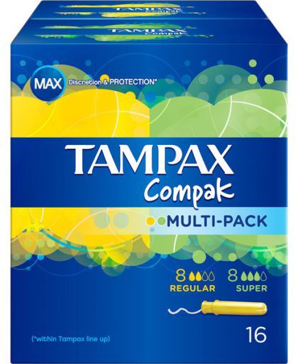 Compak Multipack Tampones 16 Unidades