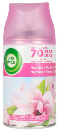 Air Wick Freshmatic-automatic spray Air Freshmatic refills, home essence  with Moon Lily scent and silk satin-pack of 6