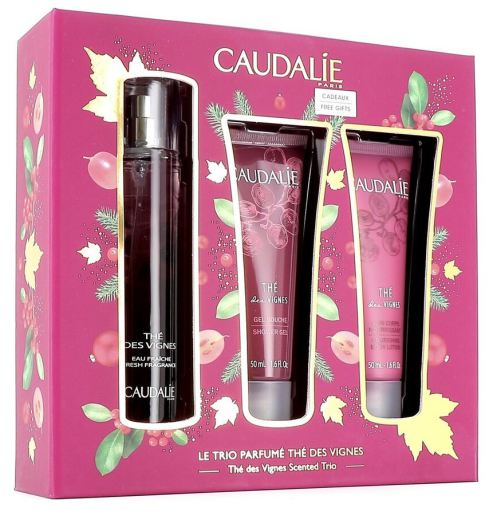 Caudalie The Vignes Box Fresh water 50 ml + gel 50 ml + lotion 50 ml