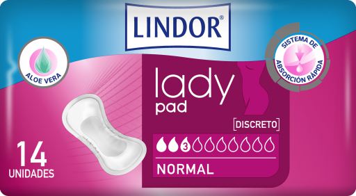 Lady pad Normal 3 Drops 14 units