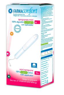 Cotton Tampons with Bio Mini Applicator 18 Units