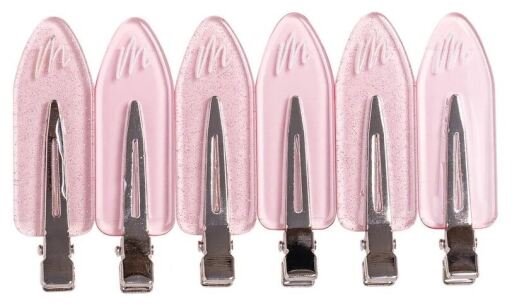 No Wrinkle Clips Pink 6 Pieces