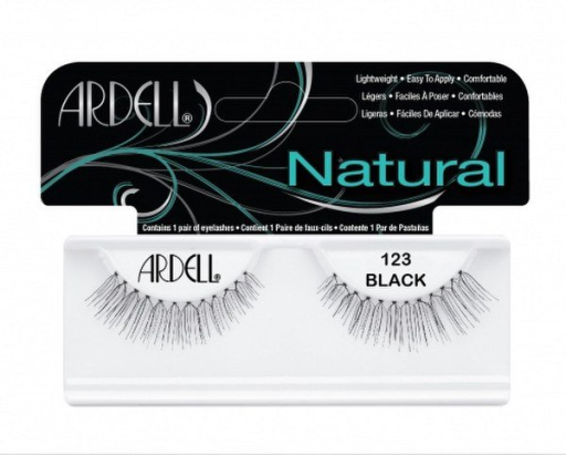 Natural False Eyelashes 123 Black 1 Unit